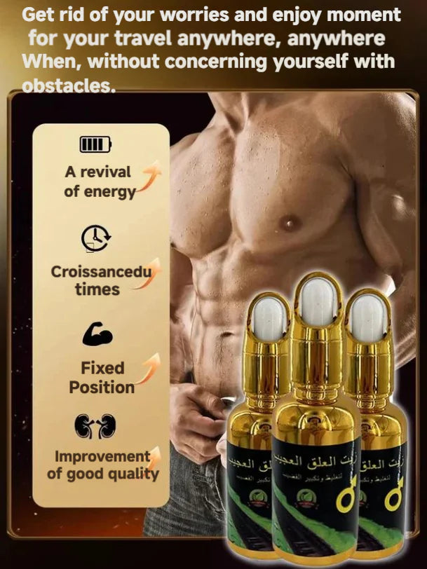 【Effect in one second】 leech essential oil for male enlargement (pack of 3 )