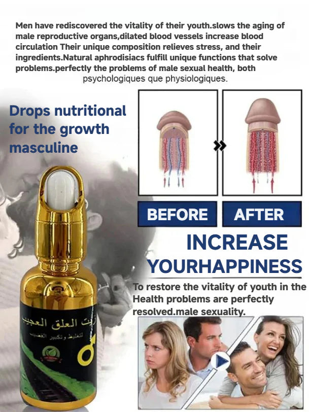 【Effect in one second】 leech essential oil for male enlargement (pack of 3 )