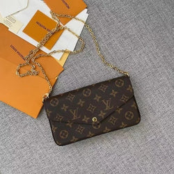 Louis Vuitton Monogram Canvas Felicie Chain Wallet