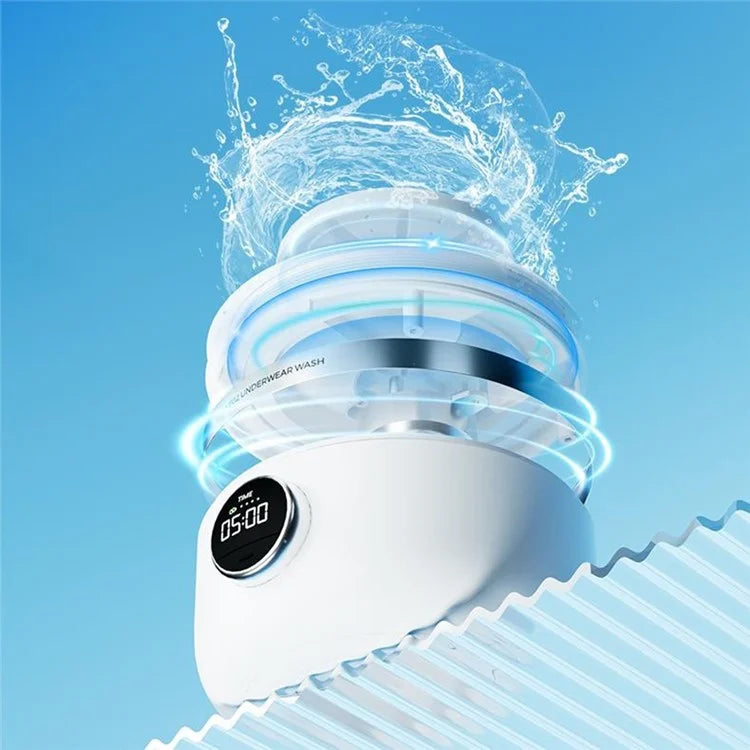 Portable Mini Washing Machine for Travel Underwear Socks Cordless Cleaner