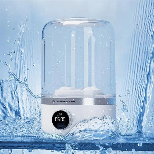 Portable Mini Washing Machine for Travel Underwear Socks Cordless Cleaner