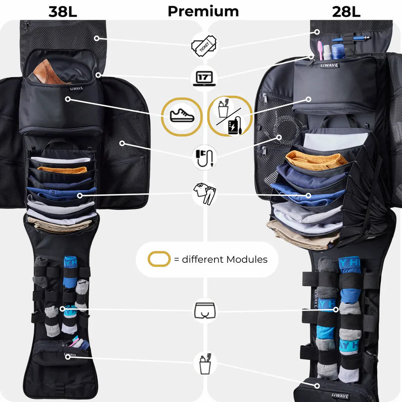🔥 Pack smarter – travel stress-free Garment backpack Bag