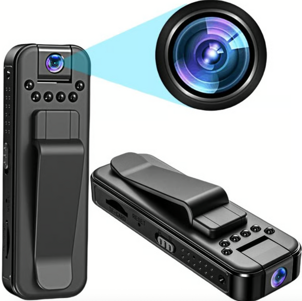 🔥🔥 Wearable Body Cam with Night-Vision & 180° Rotation Lens Vlogging Camera