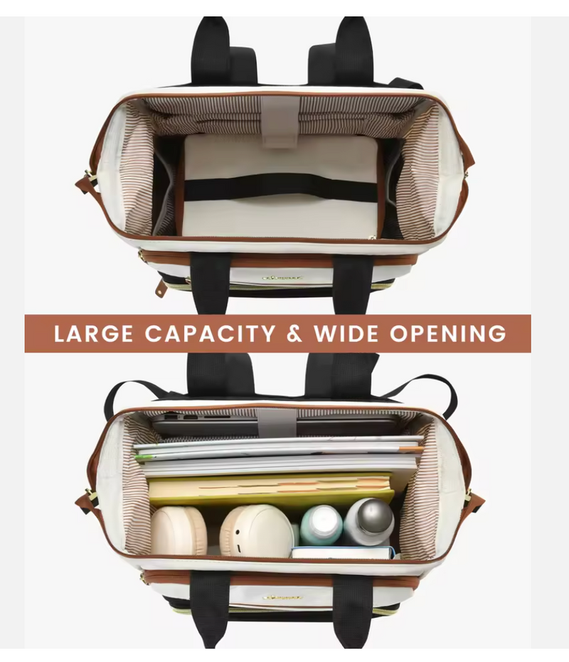 Laptop Bag with Insulated Cooler Lunch Box Women Work Lunch Cooler Backpack for Camping Picnic Daily Use