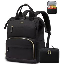 Laptop Bag with Insulated Cooler Lunch Box Women Work Lunch Cooler Backpack for Camping Picnic Daily Use