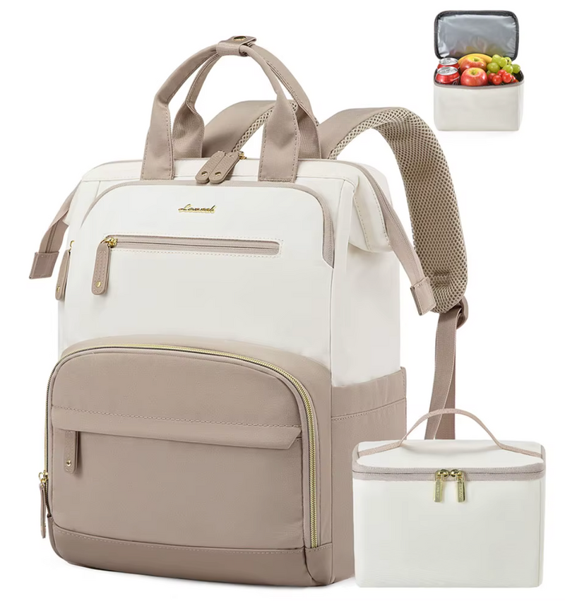 Laptop Bag with Insulated Cooler Lunch Box Women Work Lunch Cooler Backpack for Camping Picnic Daily Use