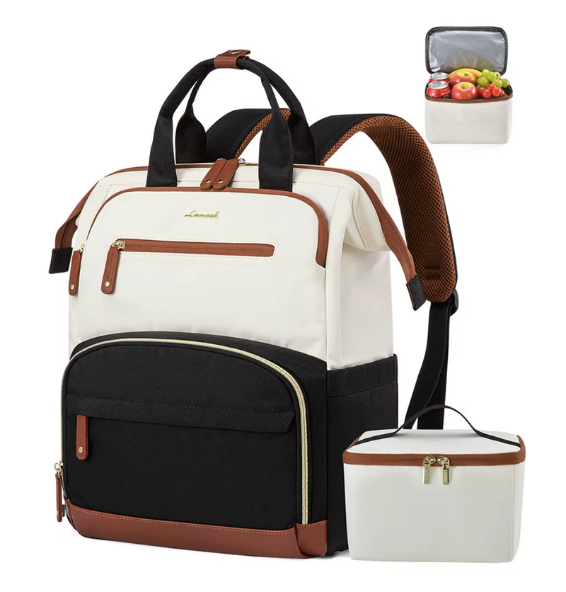 Laptop Bag with Insulated Cooler Lunch Box Women Work Lunch Cooler Backpack for Camping Picnic Daily Use